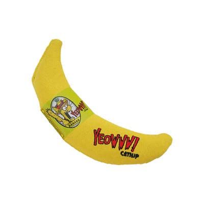 Yeowww! catnip toy banana invites chasing and batting sessions