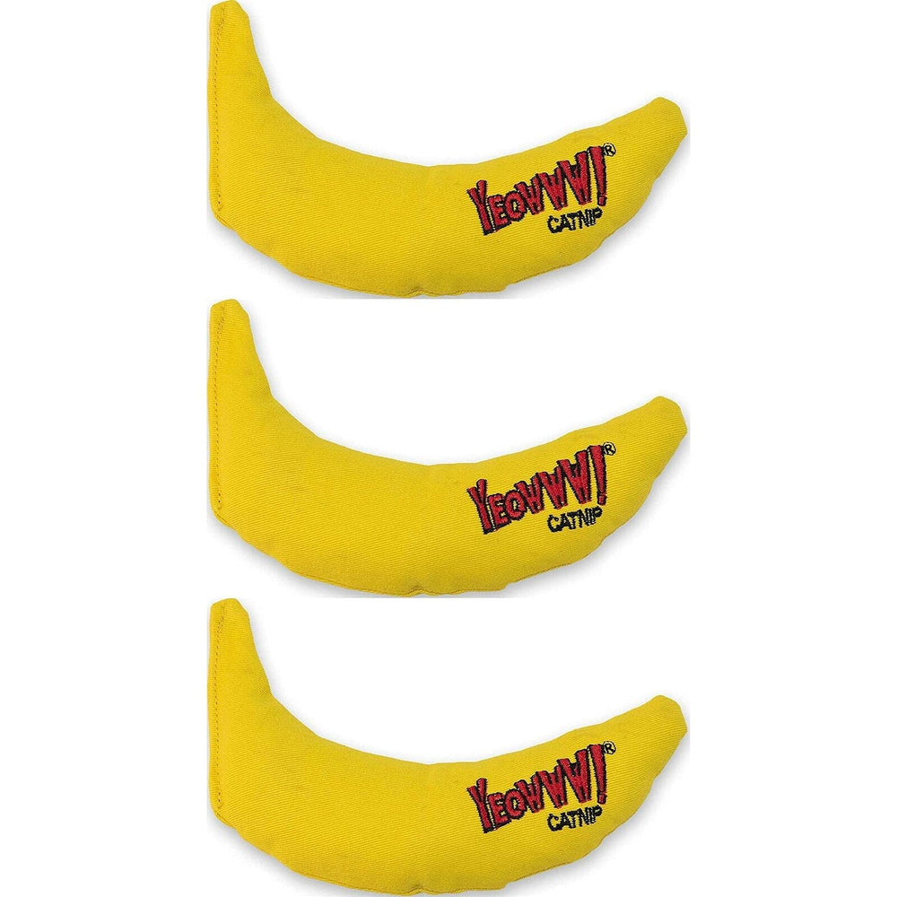 Yeowww! DuckyWorld banana catnip toy leaf closeup shows 100% organic catnip