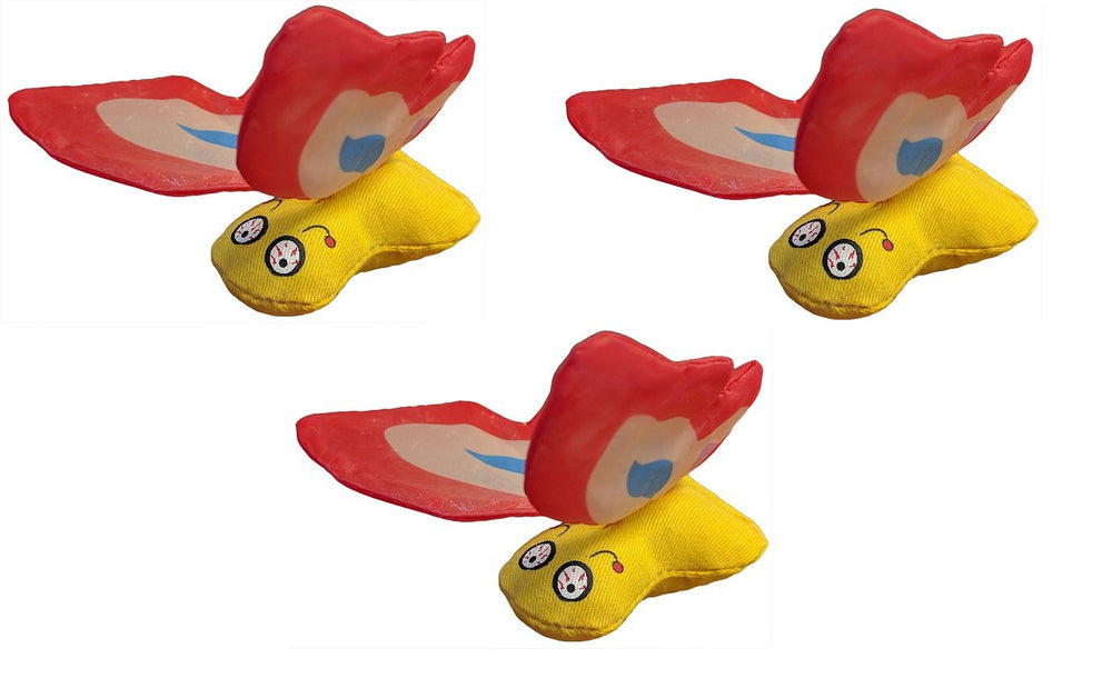 YEOWWW! Duckyworld red butterfly catnip toy for interactive play