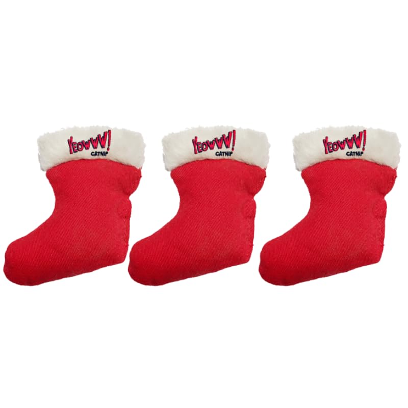 Yeowww! Duckyworld stocking toy 3 – gift-ready catnip stocking promotes interactive play.