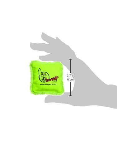 Yeowww! Pillow Refills catnip toy green closeup highlights premium catnip aroma