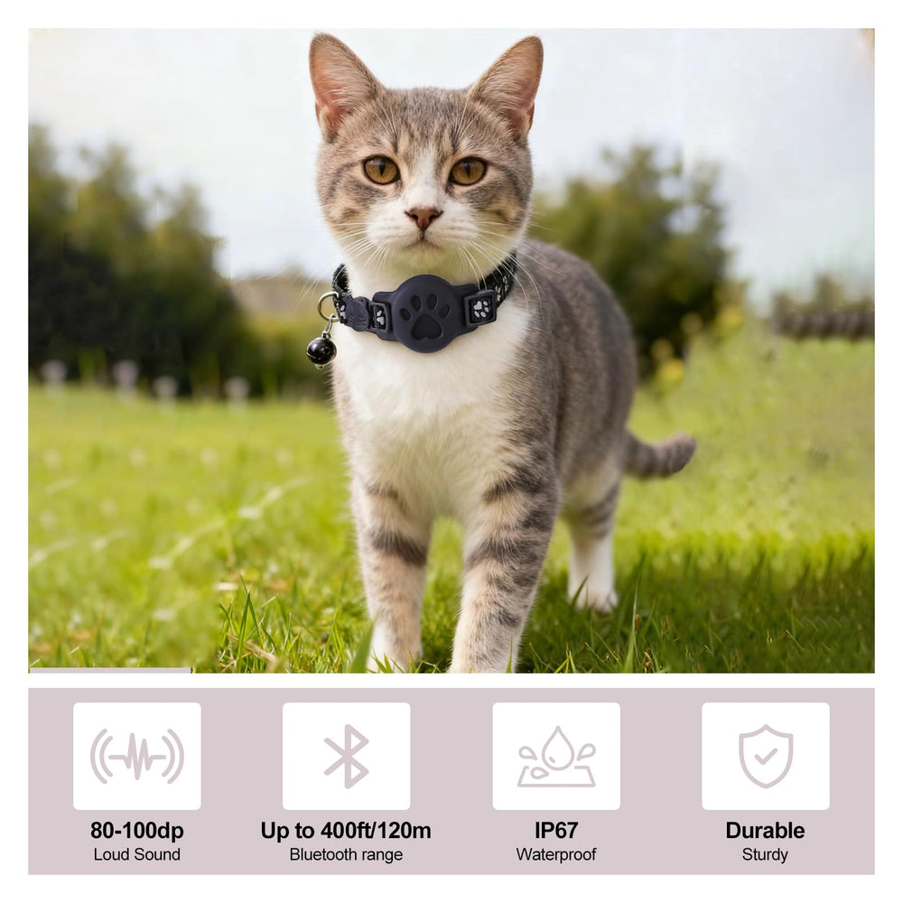 YeQIENGC GPS cat collar ID tag slot for easy ID