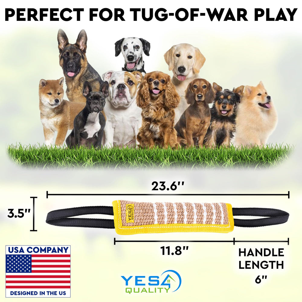 YES4QUALITY large-breed friendly tug toy stands up to energetic daily play.