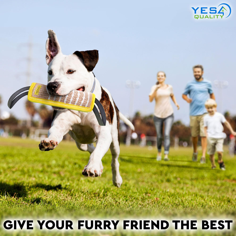 YES4QUALITY safety-forward design minimizes rope burns during interactive play.