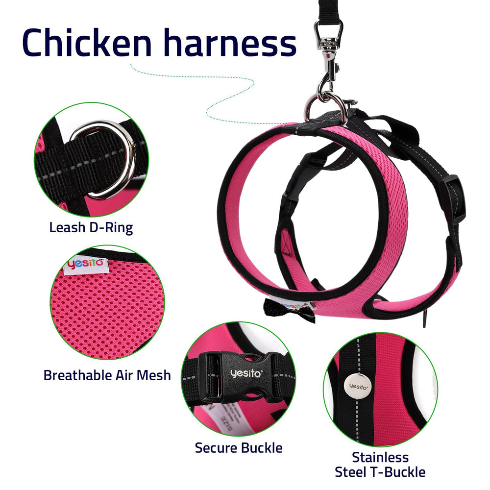 Yesito escape-proof buckle provides secure and adjustable fit.