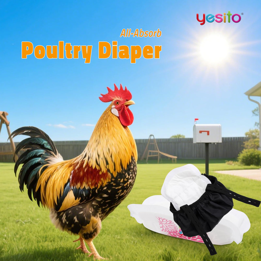 Yesito Pro Chicken Harness Diaper camouflage pink style for stylish backyard training