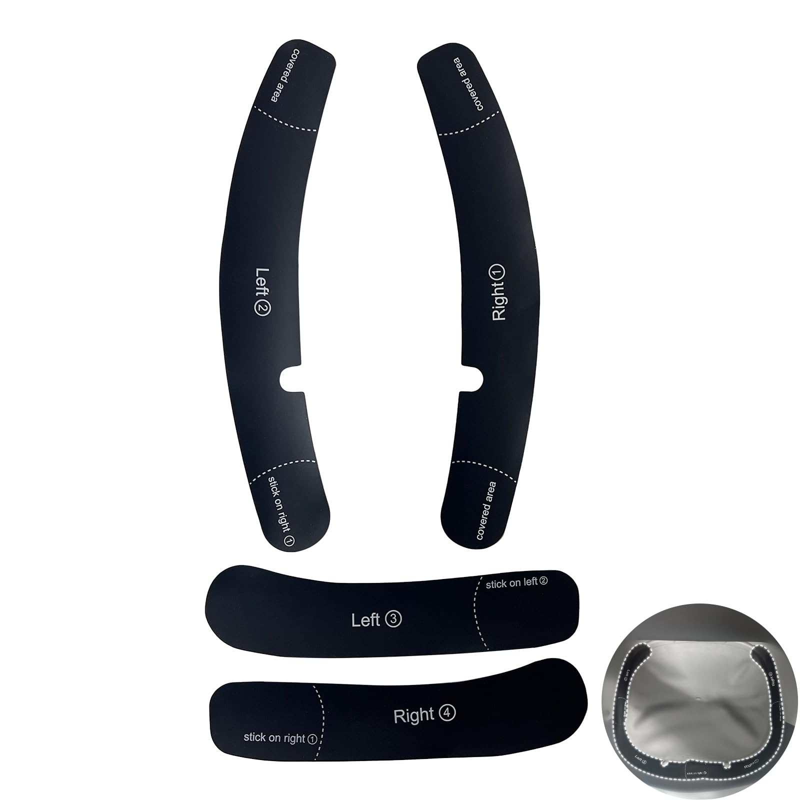 YESORMLING cat litter mat sticker showing Neakasa M1 compatibility for mess-free edges