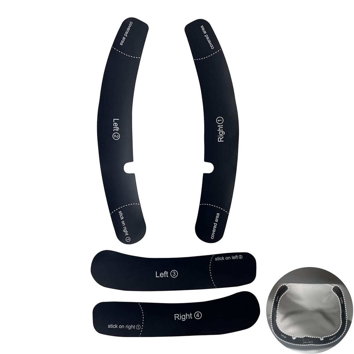 YESORMLING cat litter mat sticker showing Neakasa M1 compatibility for mess-free edges