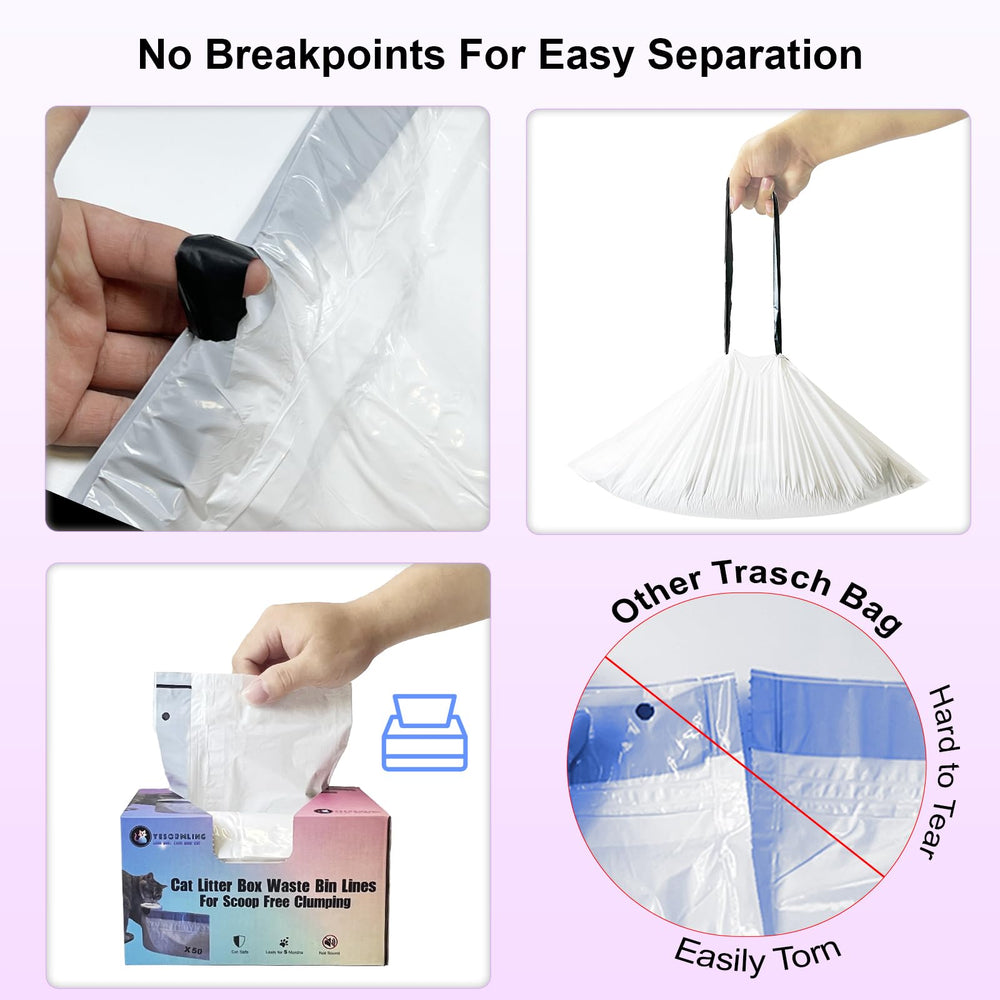 YesORMLING drawstring seals odor for tidy litter area