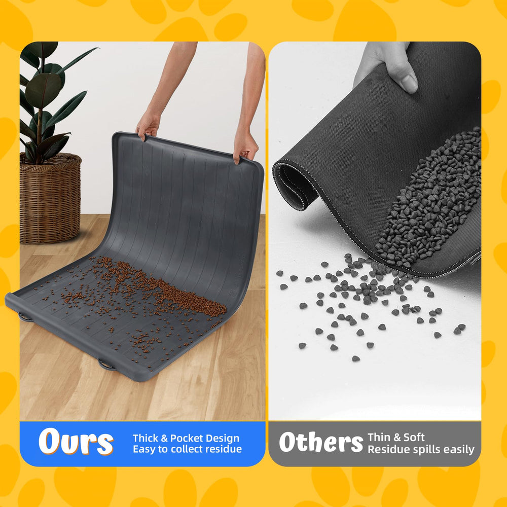 Yessotech dog feeding mat waterproof silicone for easy wipe-down