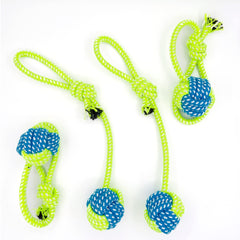 YESWOOD! Tug of War Toy with ball-on-rope end for interactive fetch and chew