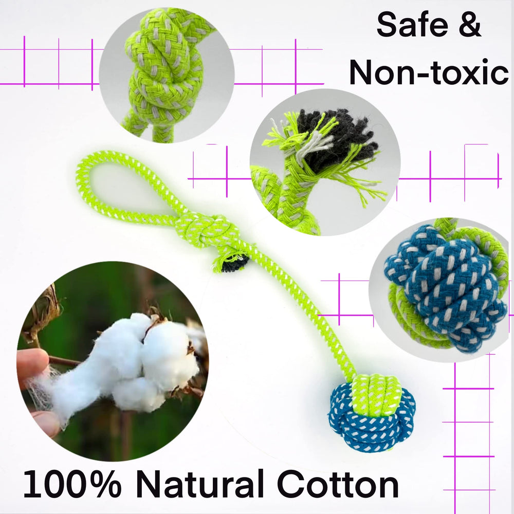 YESWOOD! Ball-on-rope design supports fetch while encouraging dental care