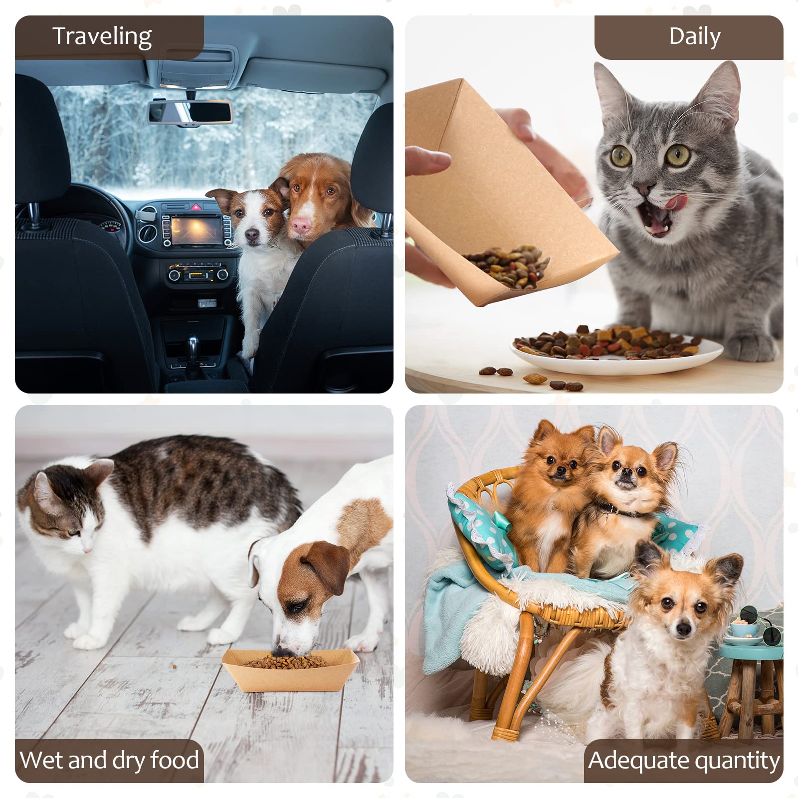 Yetene daily-use disposable pet bowls for effortless mealtimes