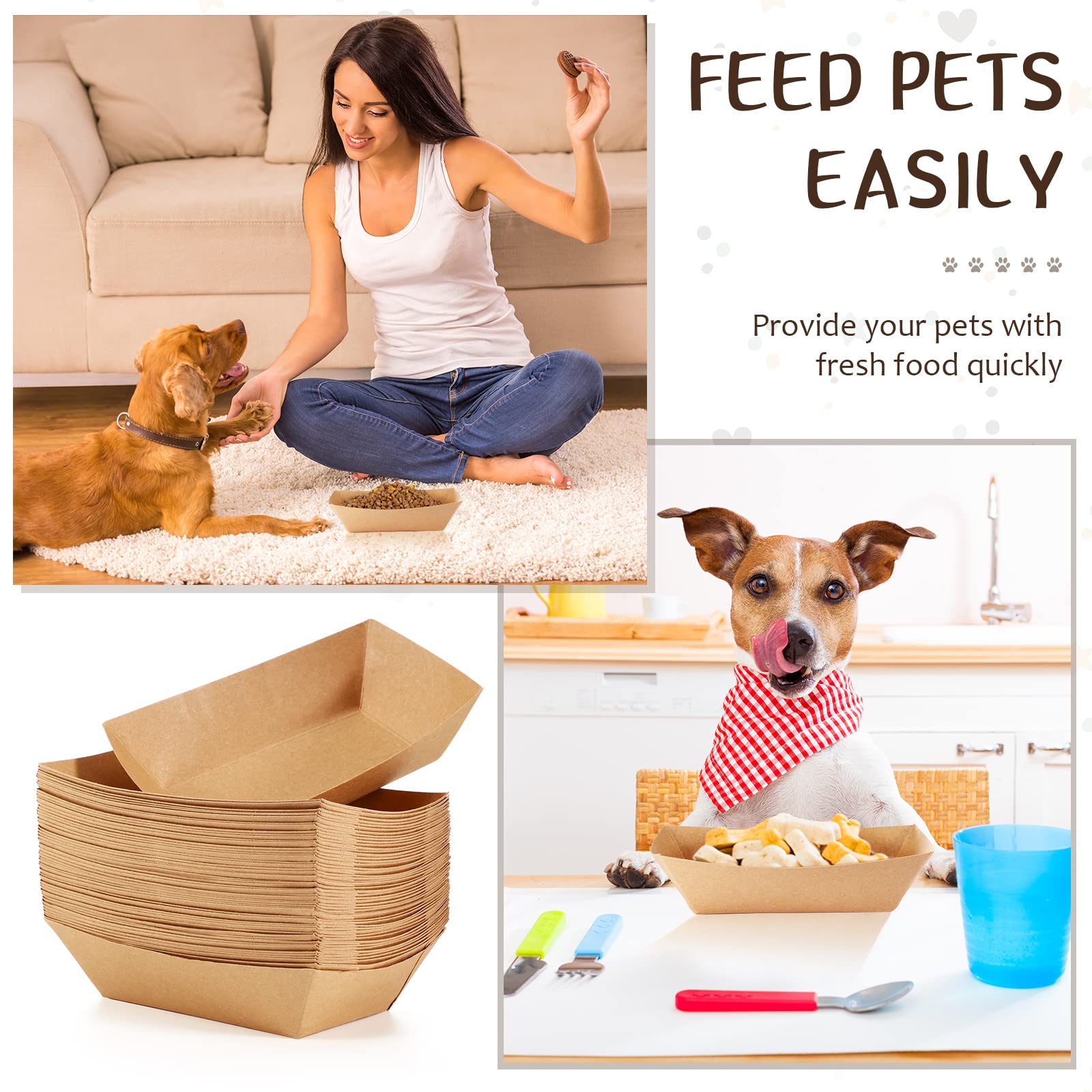 Yetene stackable pet bowls portable design for travel and storage