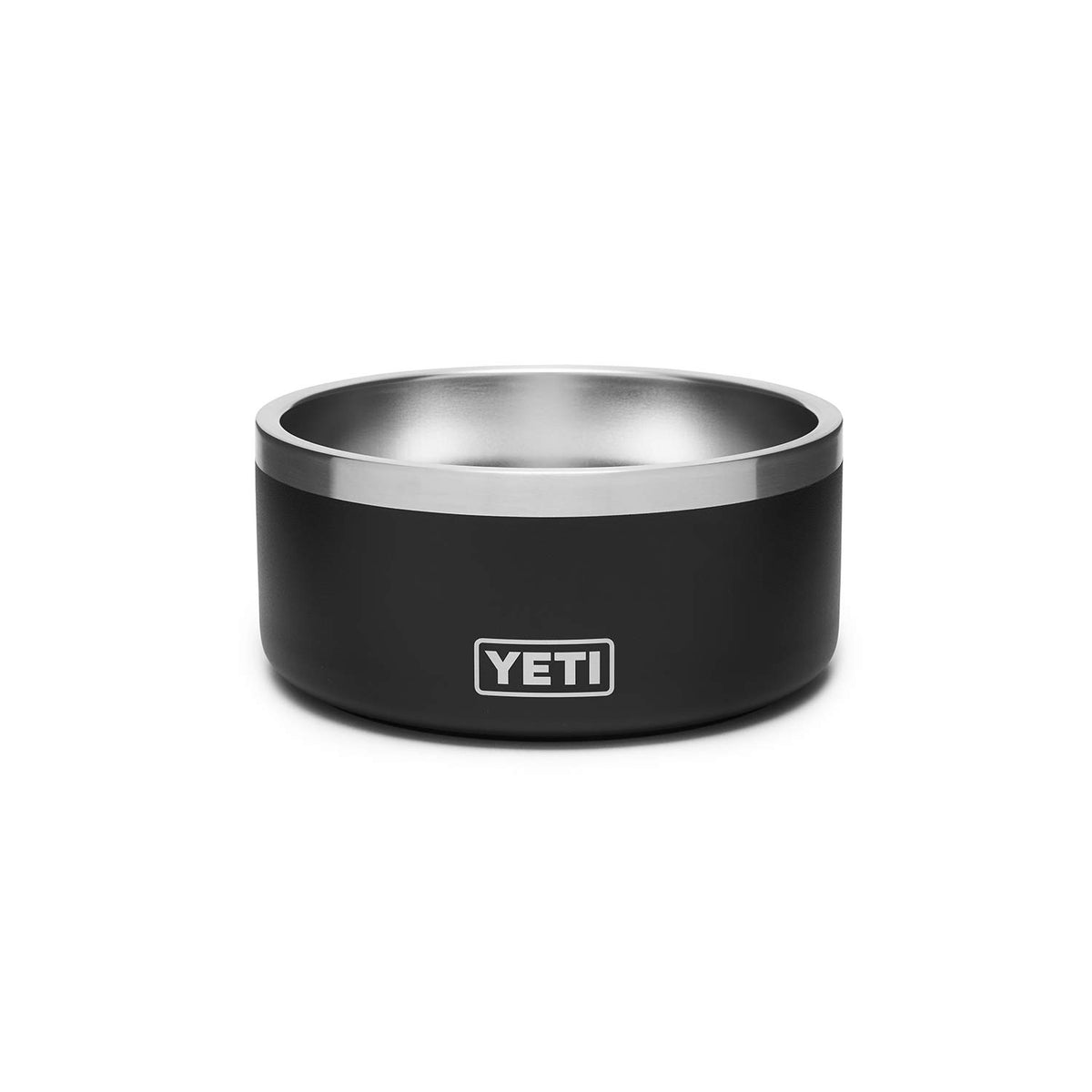 YETI Boomer 4 stainless dog bowl, front view, durable and sleek.