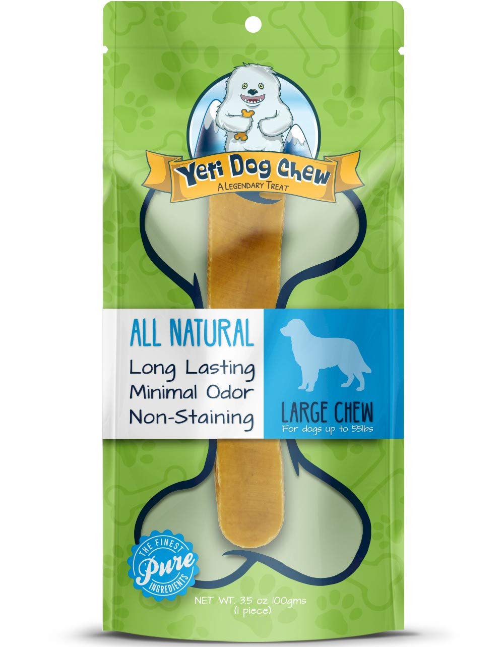 Yeti Dog Chew Yak Cheese Himalayan large 3.5oz – long-lasting chew for aggressive chewers