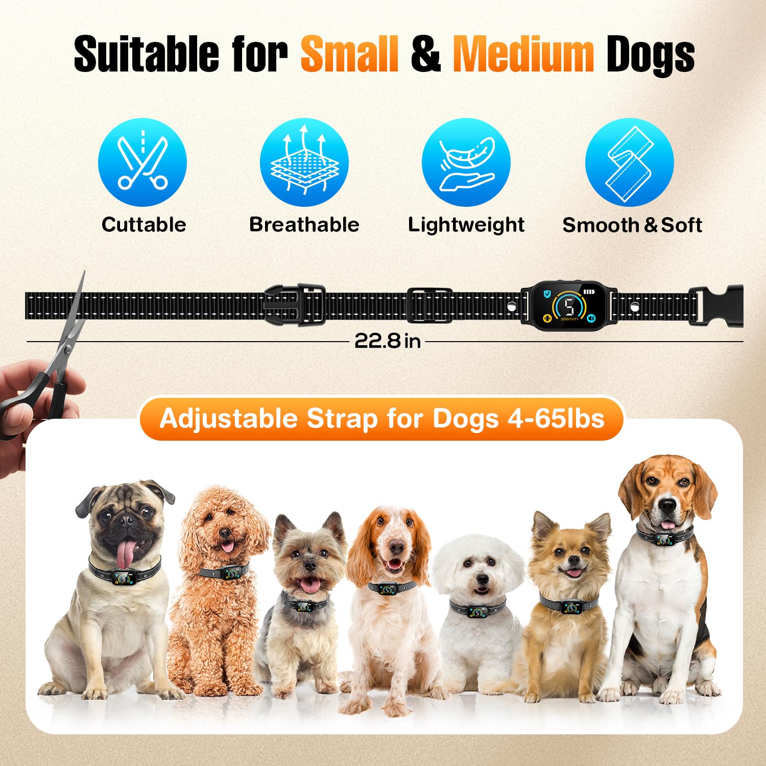 Yetogib bark collar AI-detection-chip detects barking with fewer false alerts