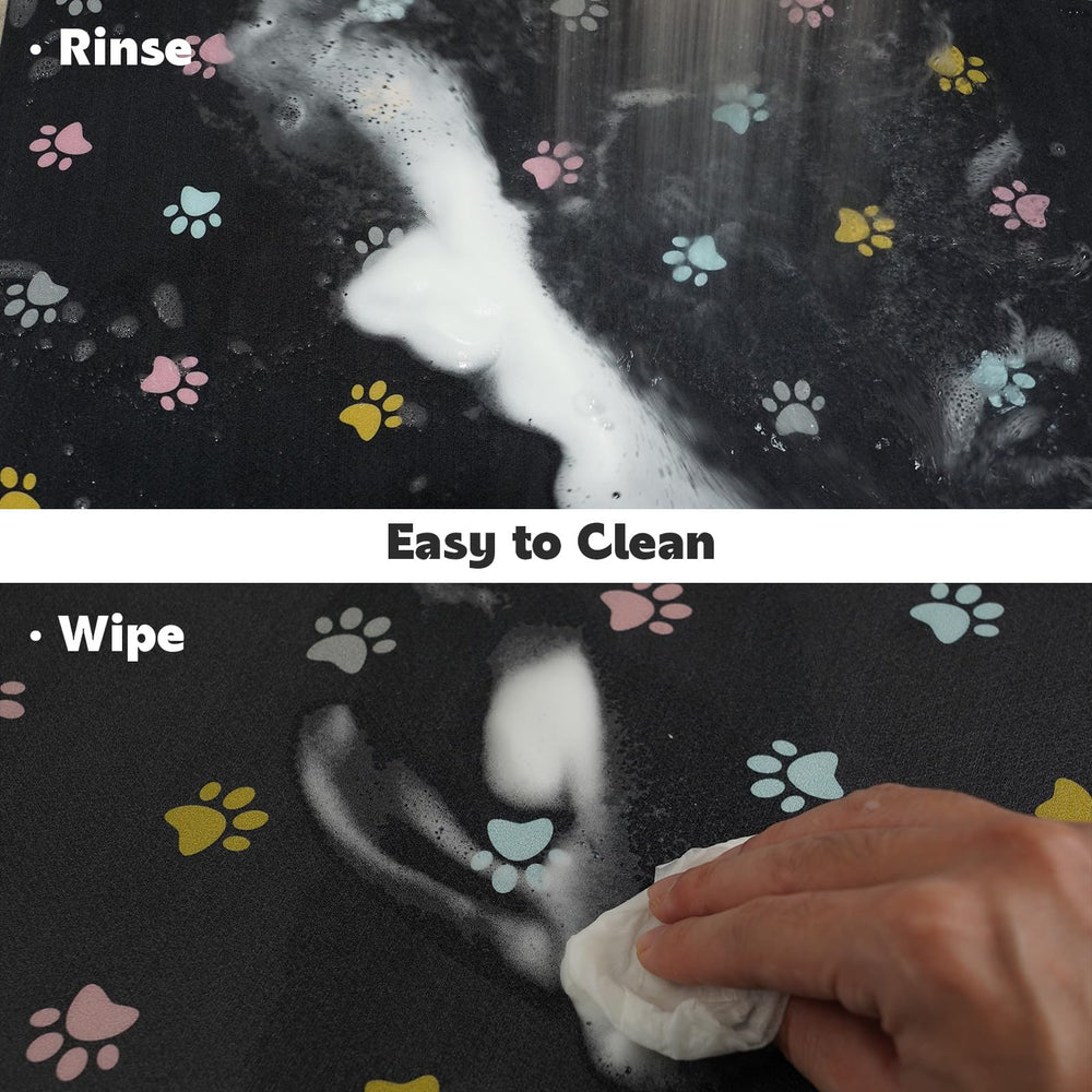 Yetstock durable PVC top layer protects floors from moisture.