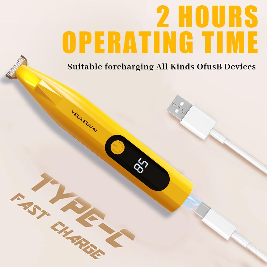 YEUKEUUAI paw-trimmer ultra-quiet operation supports calm grooming sessions