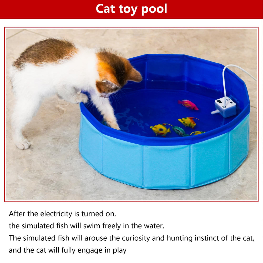 YeulYuuri cat pool features thickened waterproof PVC for durability and leak resistance.