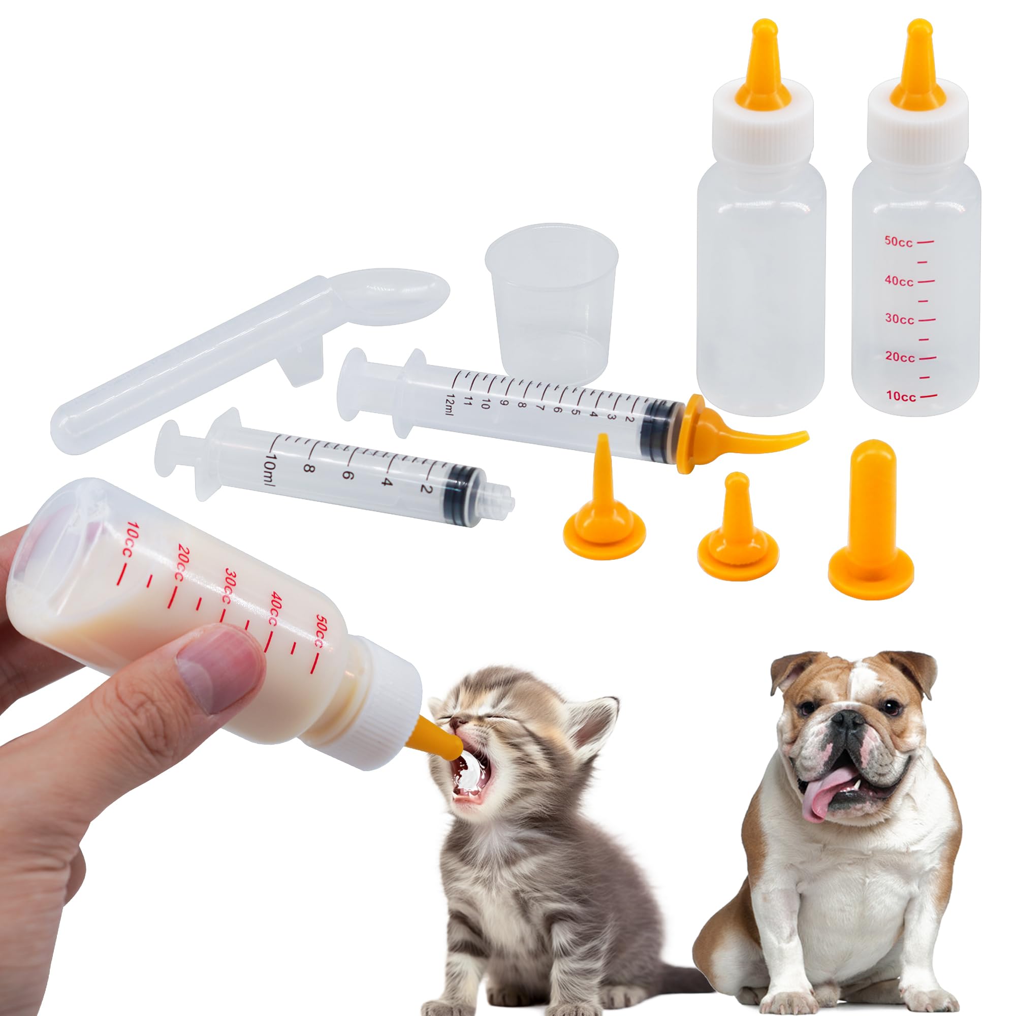 YeulYuuri pet feeding bottle 50ml ideal for precise puppy or kitten feeds