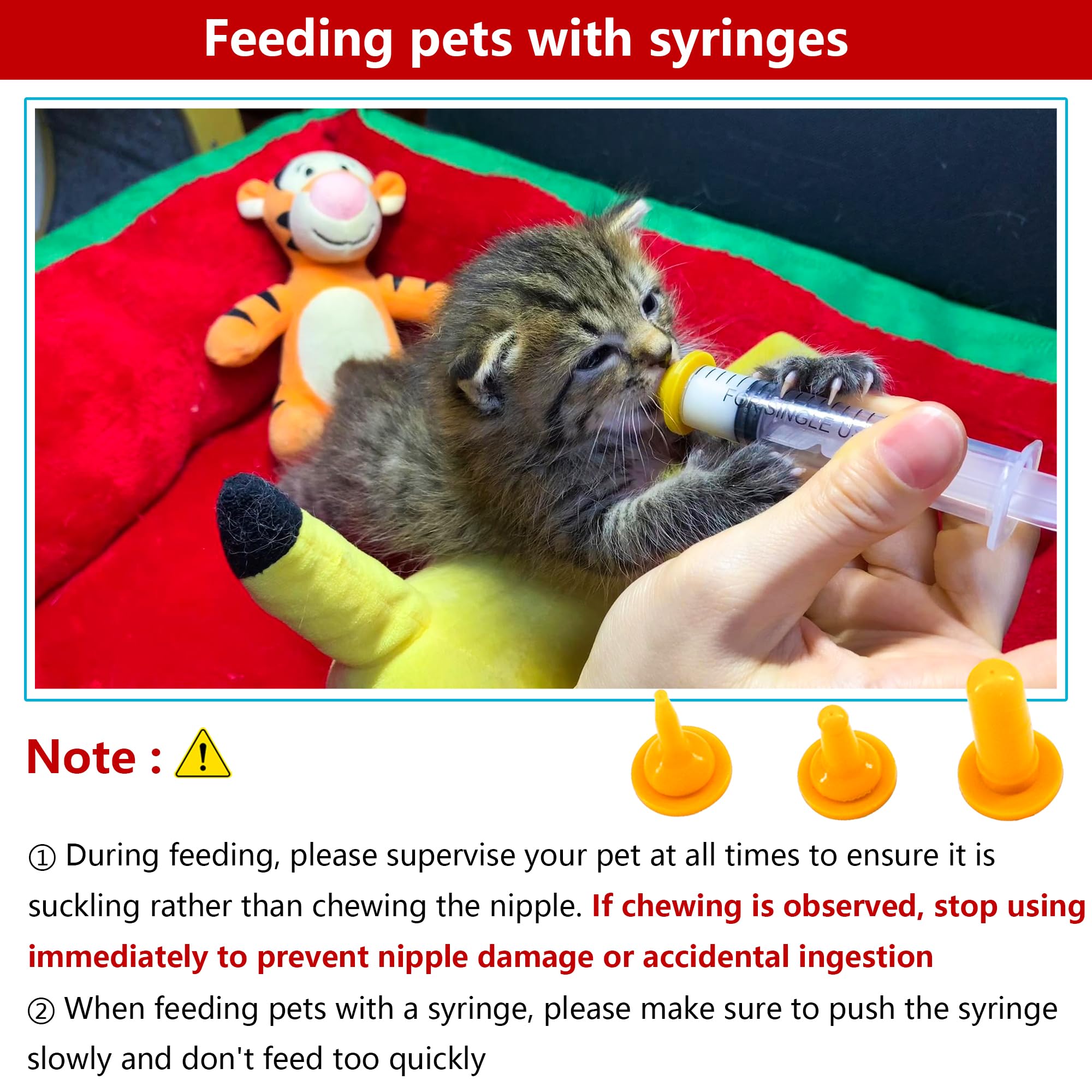 YeulYuuri pet feeding syringes 10-12ml provide gentle, adjustable dosing for tiny pets