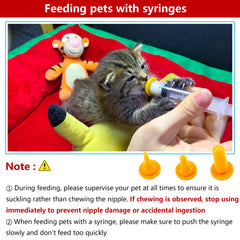 YeulYuuri pet feeding syringes 10-12ml provide gentle, adjustable dosing for tiny pets
