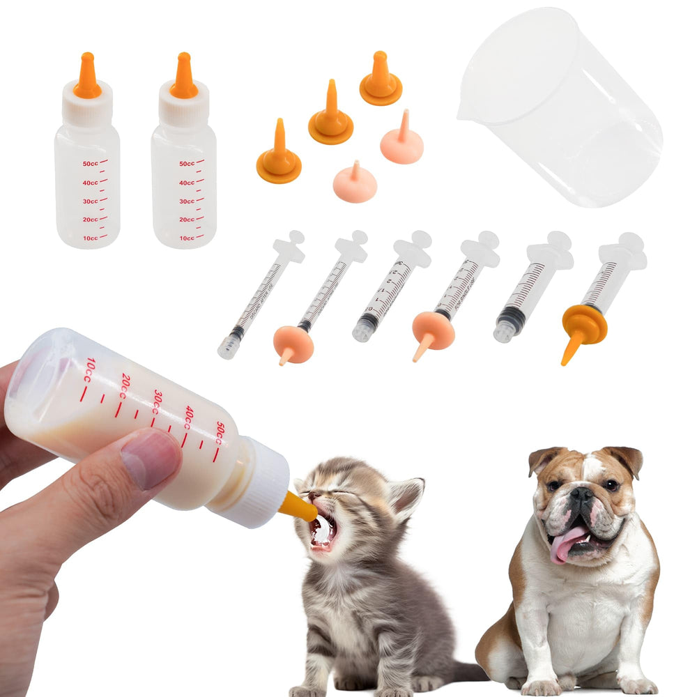 YeulYuuri two-bottles assist growing puppies and kittens with adjustable feeding.