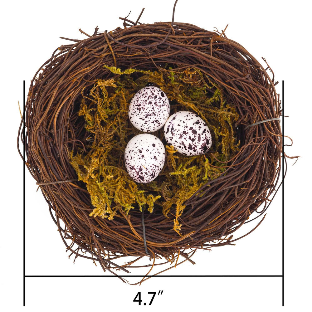 YEUQWJ natural rattan bird nest for rustic home decor and crafts