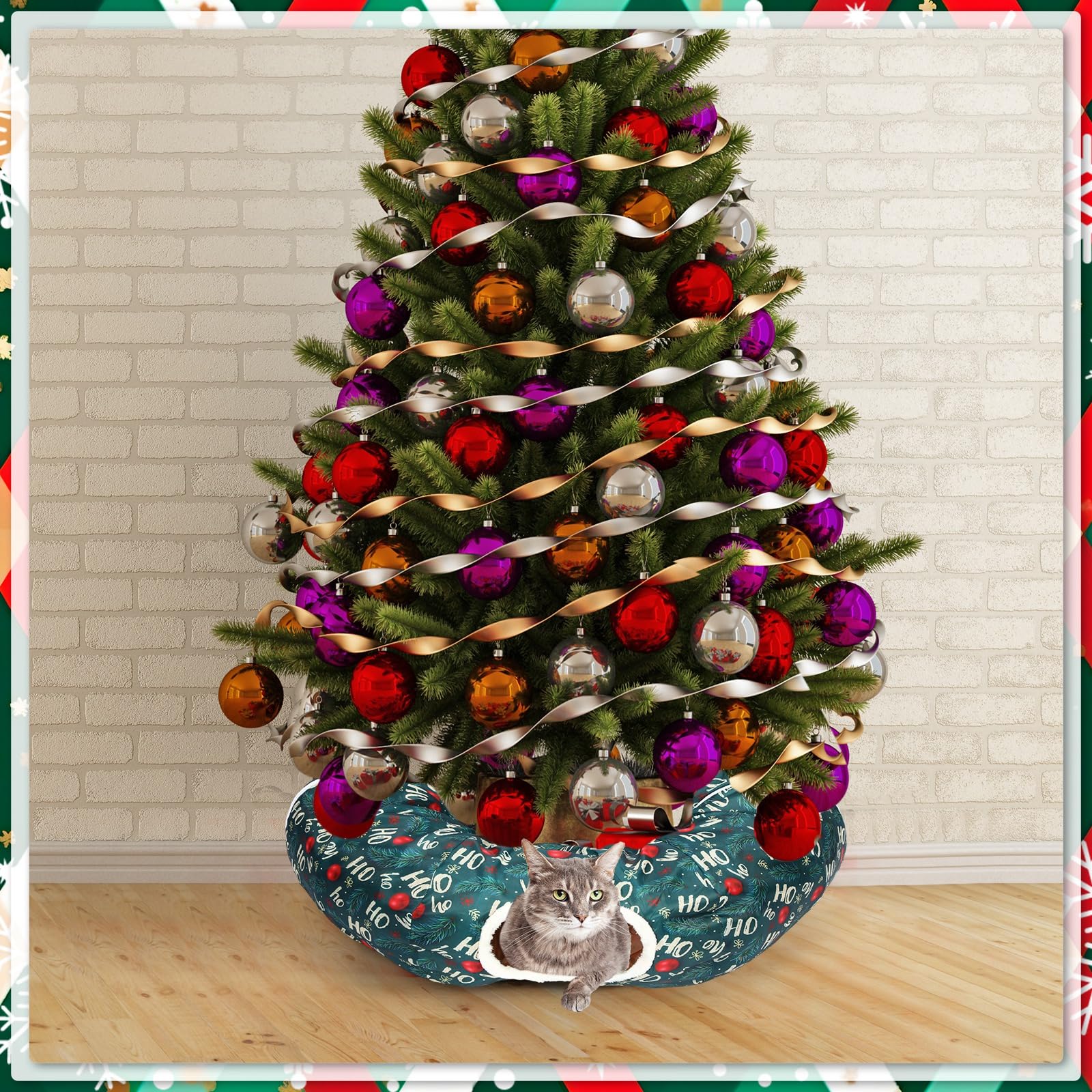 Yeyeplum cat tunnel folds flat for easy storage after holidays.