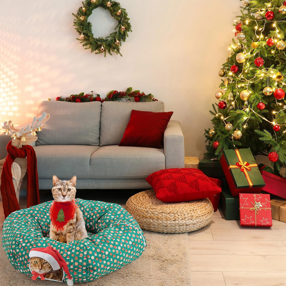 Yeyeplum cat tunnel non-slip bottom designed for safe play.