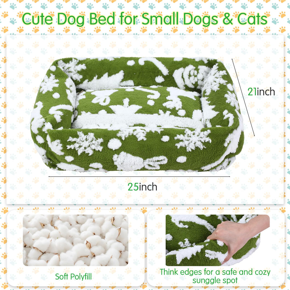 Yeyeplum plush fabric bed highlights soft texture and warmth for lounging.