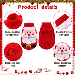 Yeyeplum dog Christmas sweater Santa pattern for cute seasonal looks.