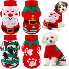 Yeyeplum puppy Christmas sweater pack for festive matching outfits and holiday photos.