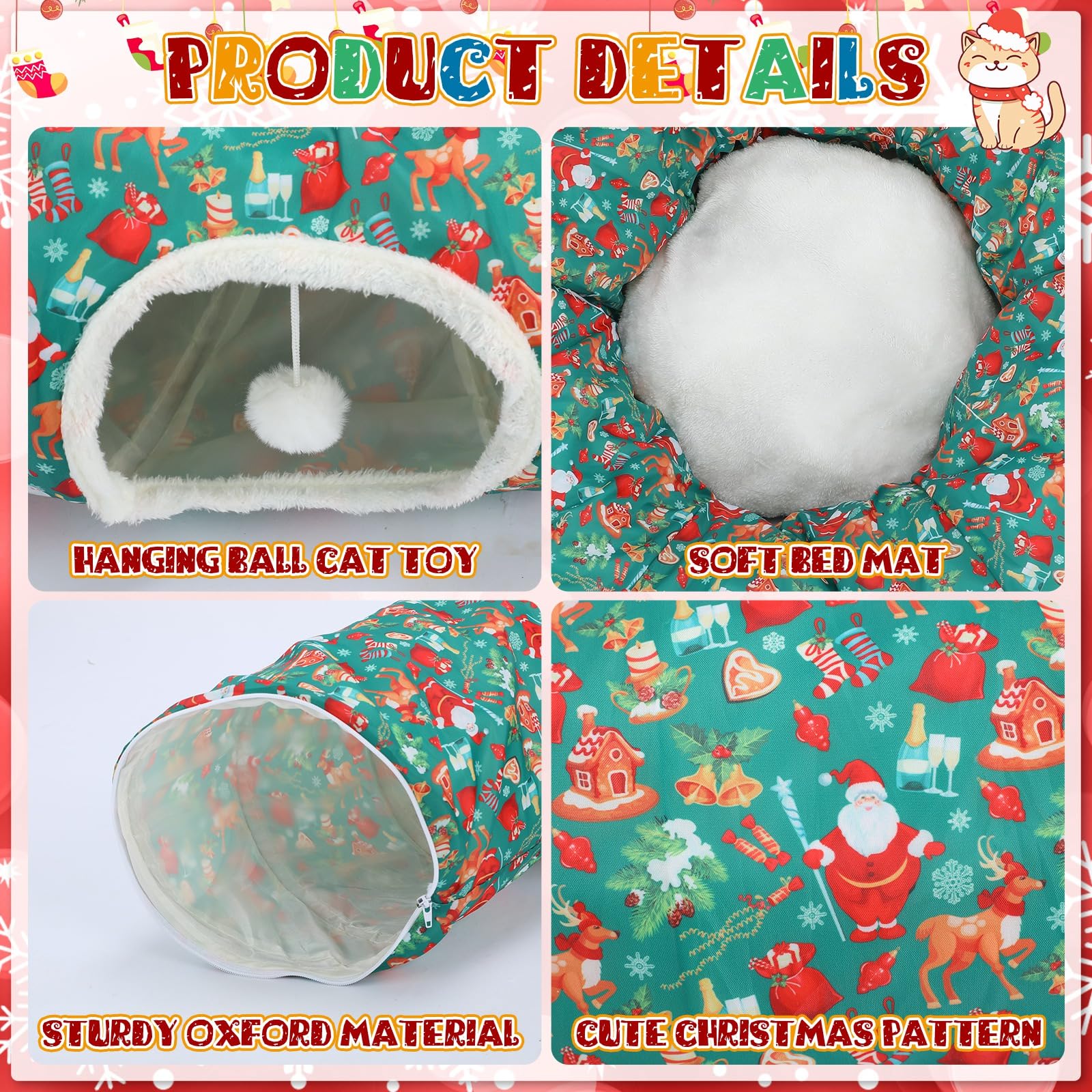 Yeyeplum washable oxford fabric keeps tunnel clean after holiday use.