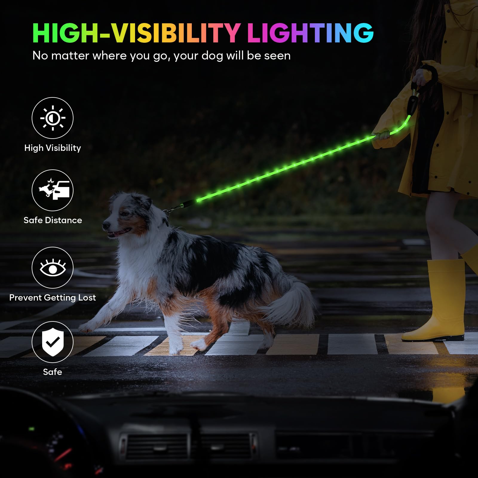 YFbrite rotatable, tangled-free hook reduces leash twists