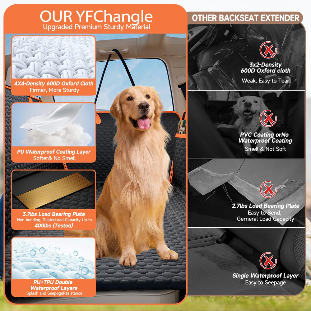 YFChangle seat belt openings and pockets keep gear organized.