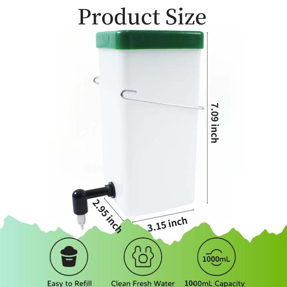 YGbridge 2Pack rabbit water bottle durable construction designed for long use.