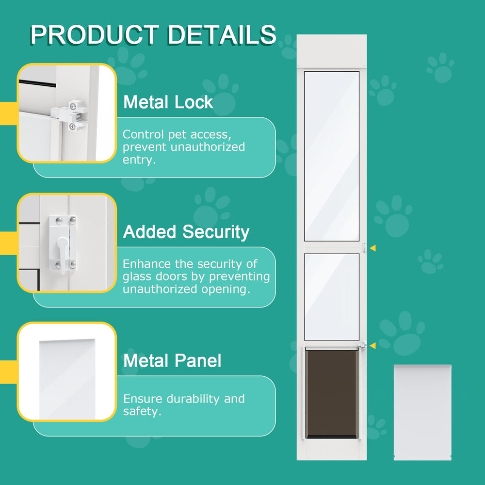 YGNNJY dog door flap size offers ample passage for medium-to-large breeds.