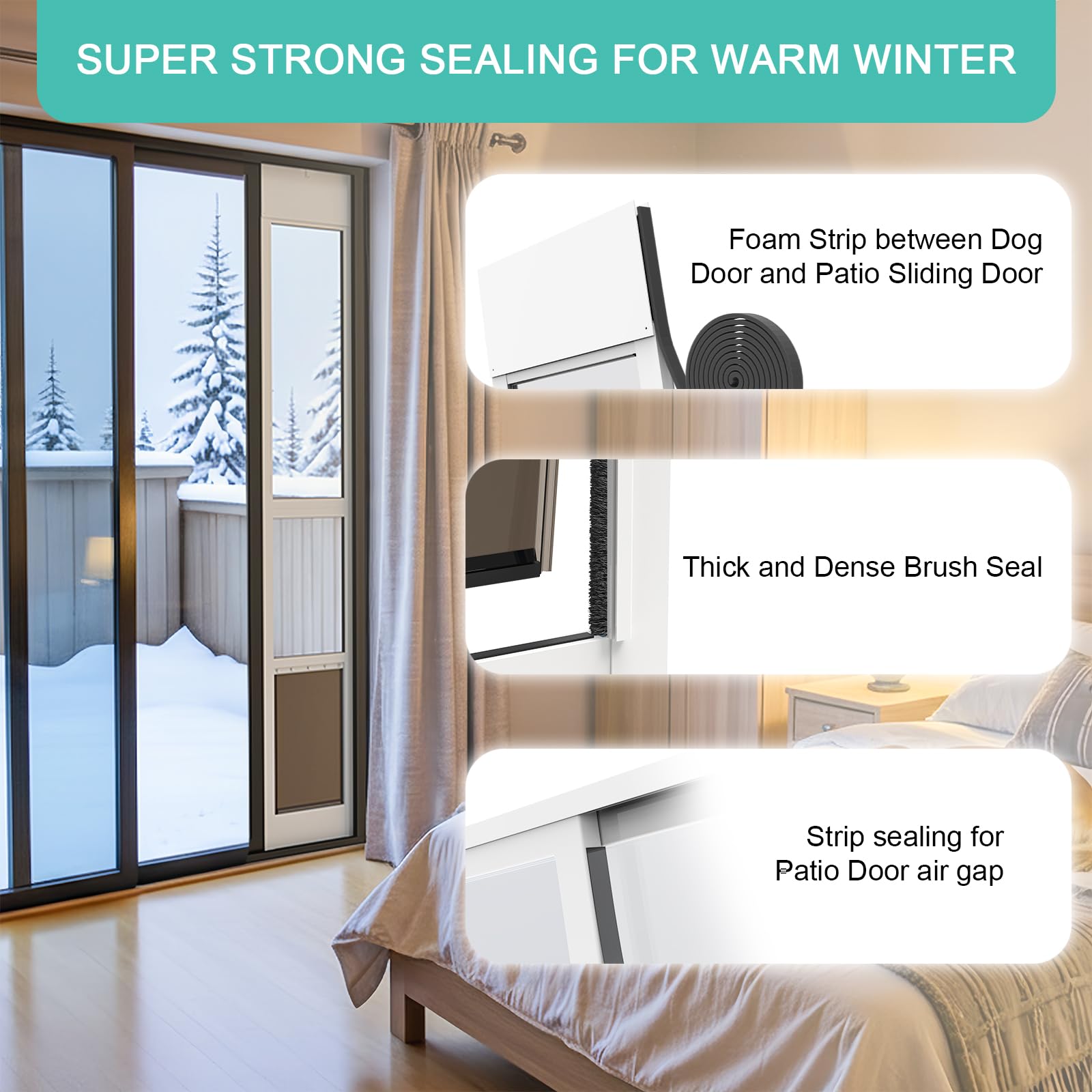 YGNNJY dog door secure locking prevents unauthorized access while pets can still enjoy entry.