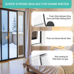 YGNNJY dog door secure locking prevents unauthorized access while pets can still enjoy entry.