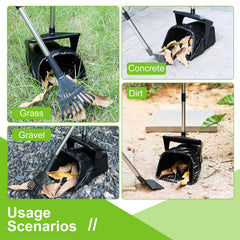 YGNNXRN pooper scooper rake for debris and leaves on outdoor surfaces