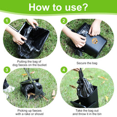 YGNNXRN pooper-scooper spade for precise digging and waste pickup