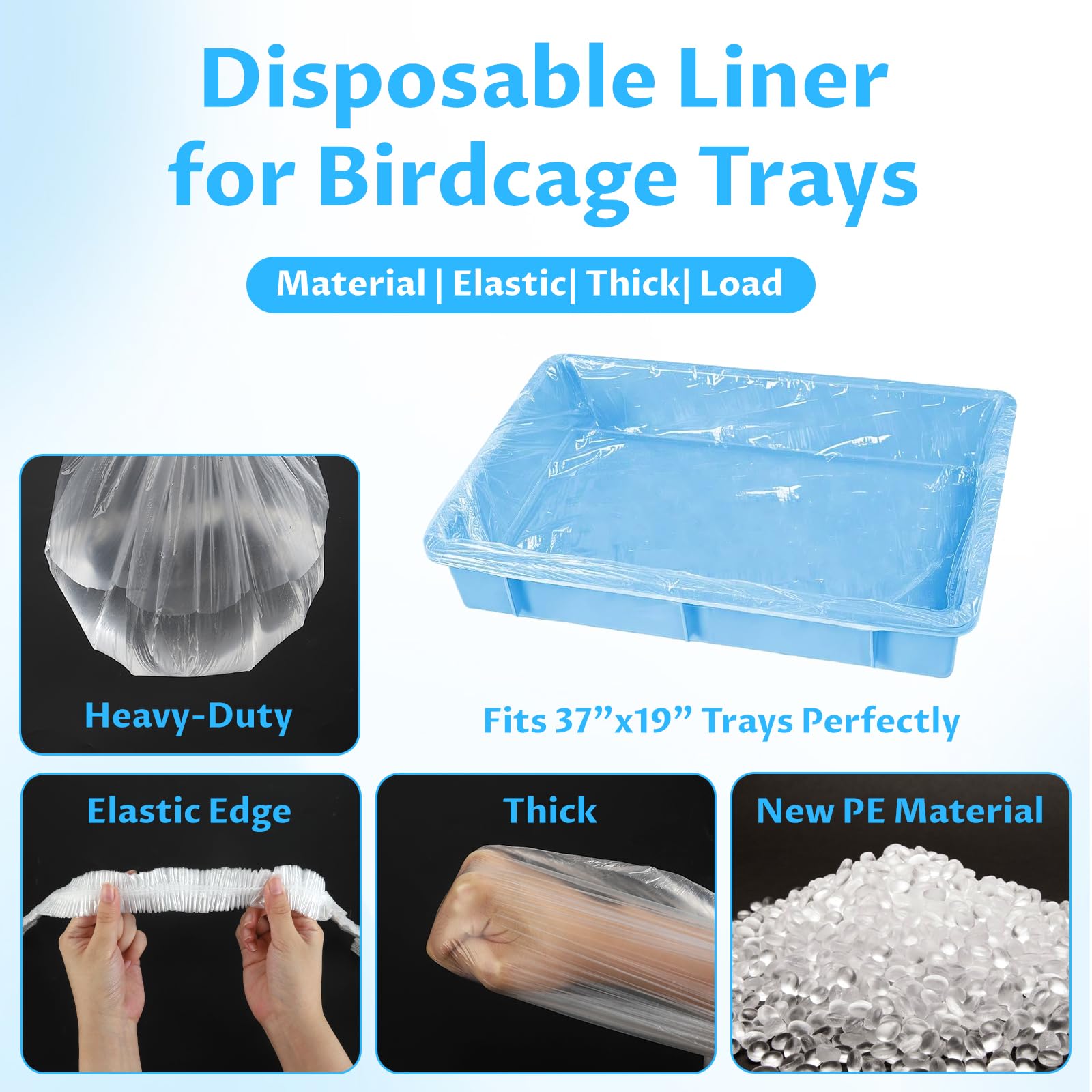 Yhalyea cage liners elastic-band setup simplifies placement and maintenance