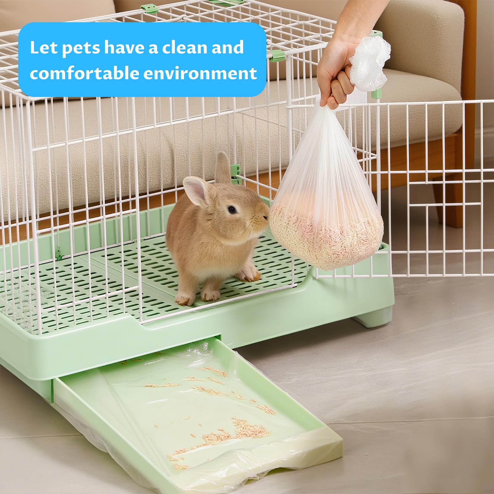 Yhalyea easy cleanup roll-and-discard promotes quick disposal