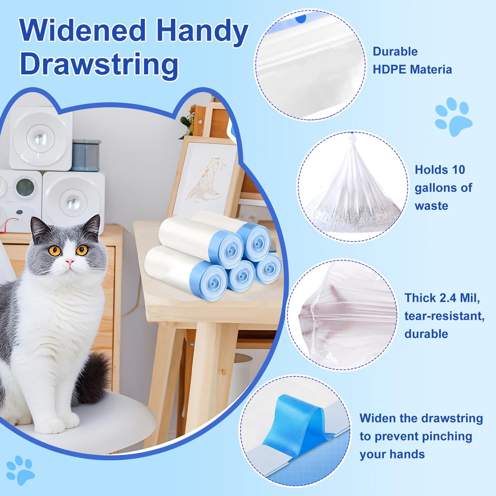 Yhwocd 18x20 inch litter bags provide ample coverage.