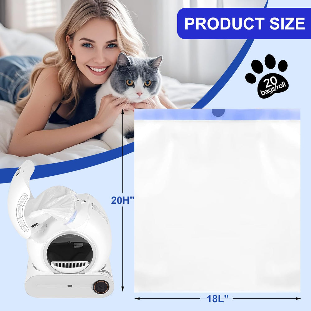 Yhwocd leakproof cat litter bags help prevent spills and odors.