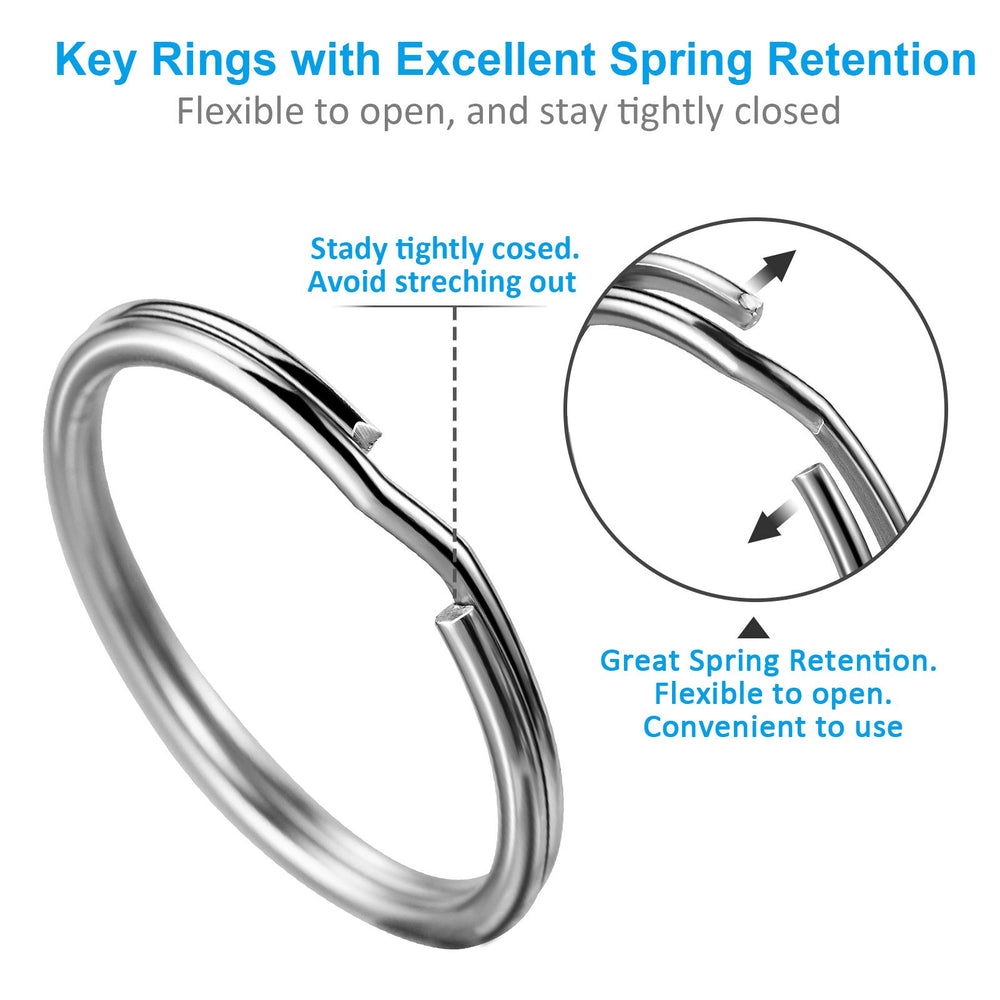 YHYZ split key ring 30mm—sturdy ring with smooth finish.