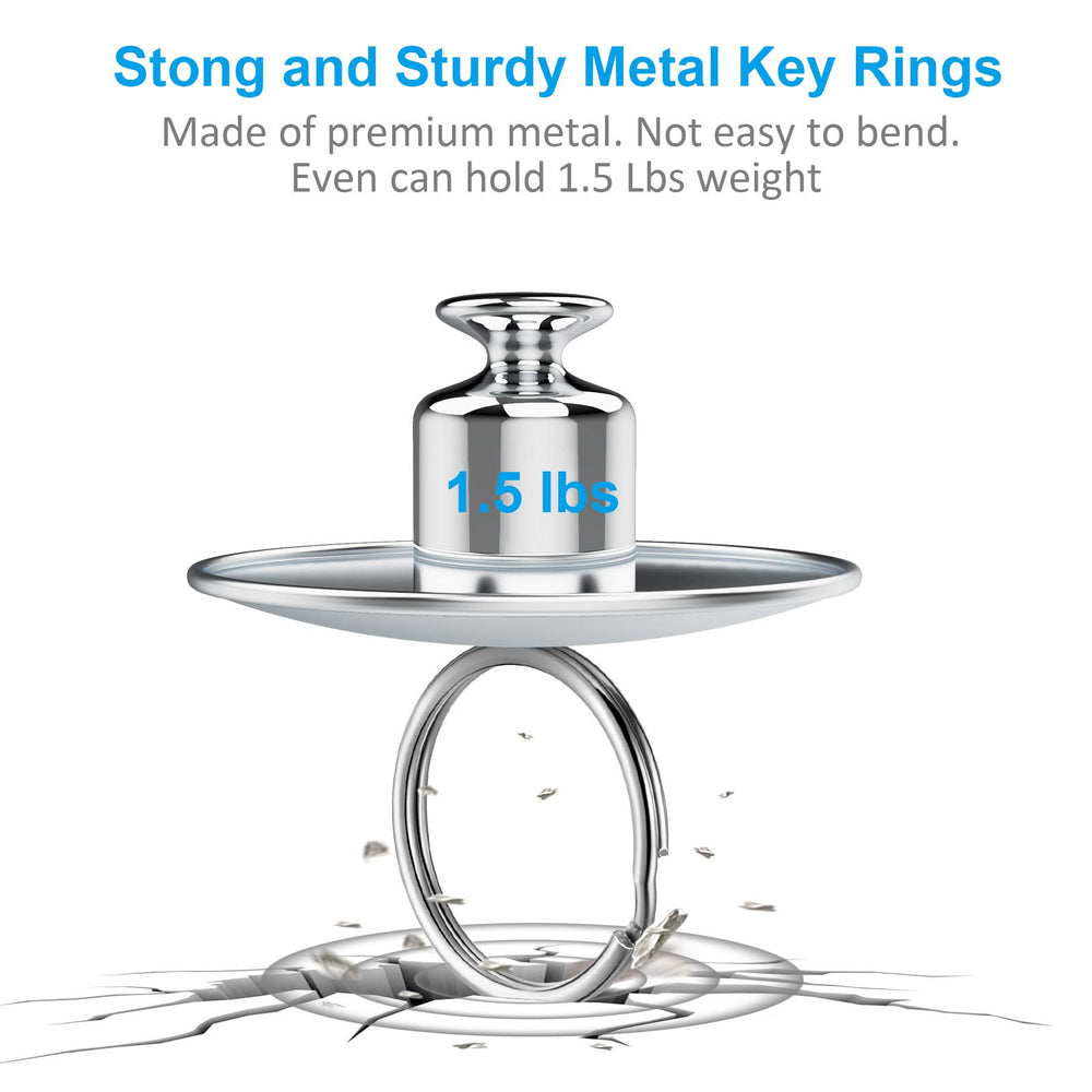 YHYZ split key ring 35mm—larger ring fits multiple keys securely.