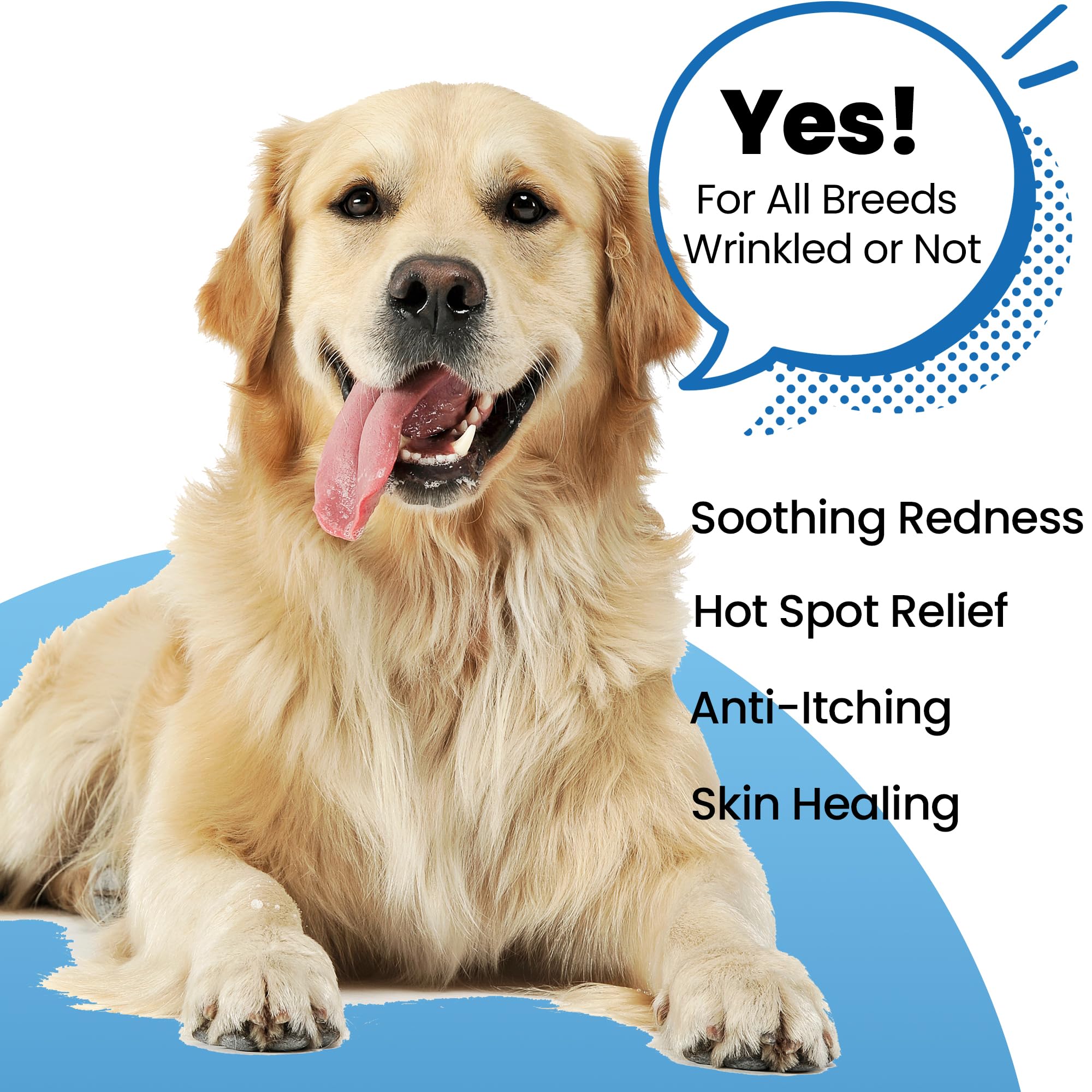 Yibesi Wrinkle Balm for Dogs ingredients rosemary and willow bark display natural care